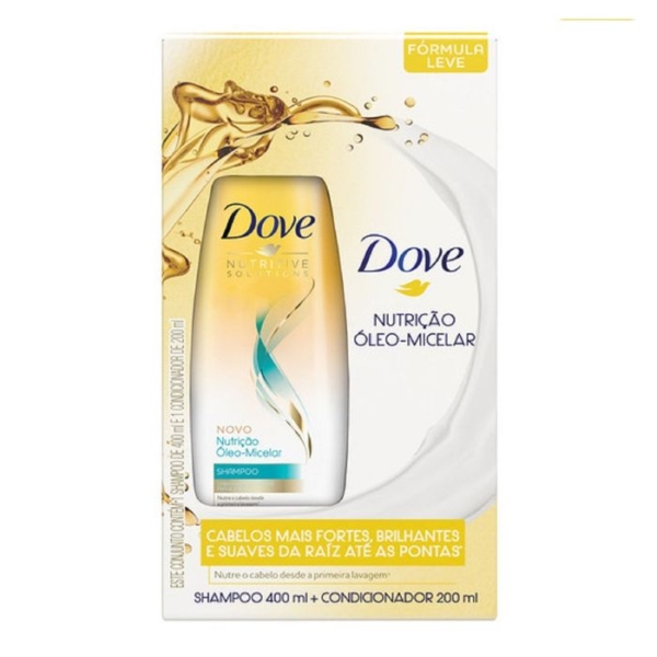 Shampoo Dove Oleo Micelar 400ml+condicionador Dove Oleo Micelar 200ml