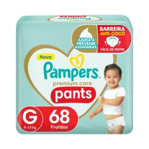 Fralda Pampers Pants Premium Care G 68 Unidades