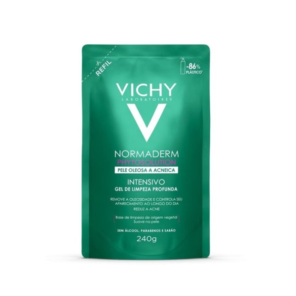 Gel de Limpeza Facial Vichy Normaderm Phytosolution Pele Oleosa e Acneica 240g