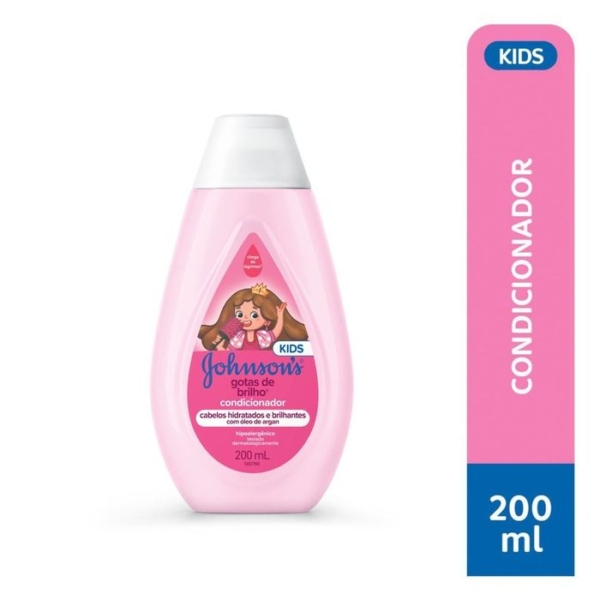 Condicionador Infantil Johnson's Baby Gotas de Brilho 200ml
