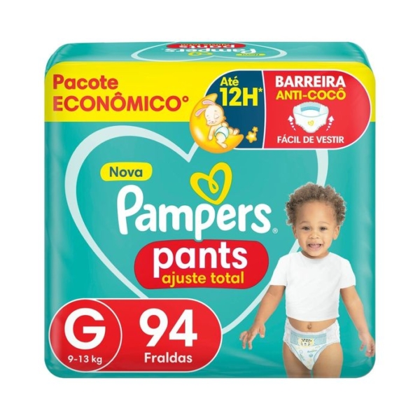 Fralda Pampers Pants Ajuste Total G 94 Unidades
