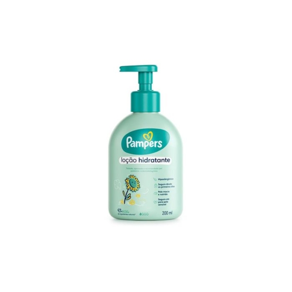 Loção Hidratante Infantil Pampers Bebê Girassol Hipoalergênica 200ml