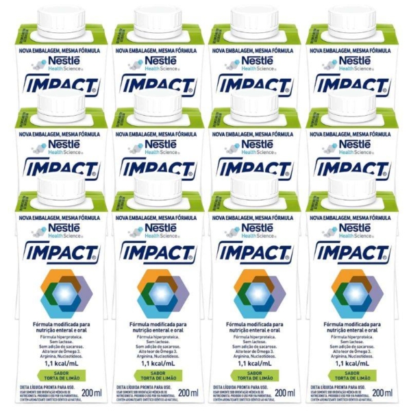 Nutrição Enteral E Oral Impact Torta De Limão 200Ml 12 Unidades