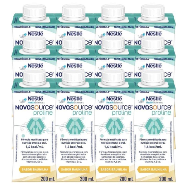 Nutrição Enteral E Oral Novasource Proline Baunilha 200Ml 12 Unidades