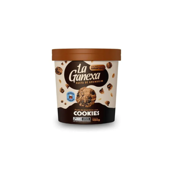 Pasta de Amendoim Cookies Cream 450G – La Ganexa