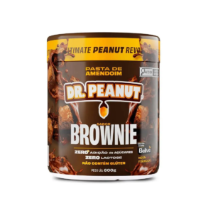 Pasta de Amendoim Sabor Brownie com Whey Protein Dr. Peanut 600g