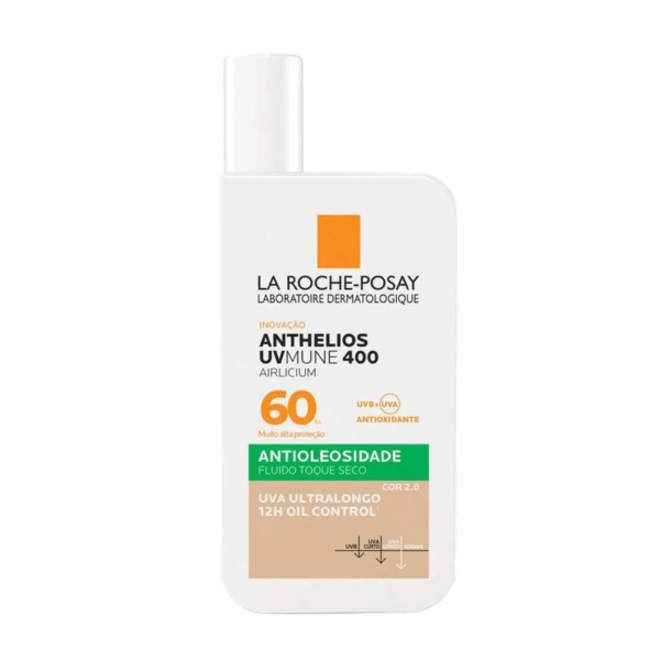 Protetor Solar Facial La Roche-Posay Anthelios UVMune 400 Airlicium Antioleosidade FPS 60 Cor 2.0 40ml