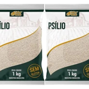Psyllium Psilio em Flocos 2 X 1kg Sabor Verde