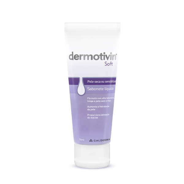 Sabonete Líquido Facial Dermotivin Soft Pele Seca ou Sensibilizada 70ml