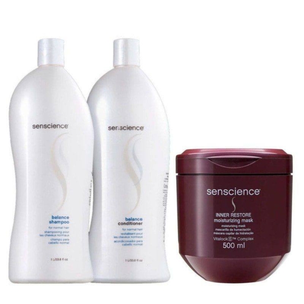 Senscience Kit Balance Sh + Condic+ 1L + Máscara Deep 500ml