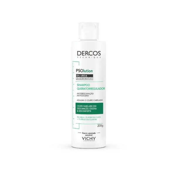 Shampoo Vichy Dercos PSolution Queratorregulador Tratamento para Psoríase e Descamação 200g