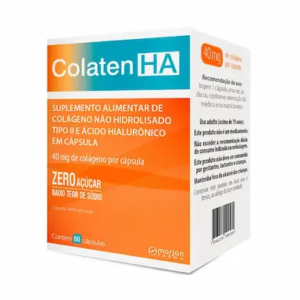 Suplemento Alimentar Colaten HA Colágeno Não Hidrolisado Tipo II – 60 cápsulas