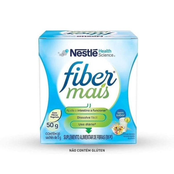 Suplemento Alimentar De Fibras Fibermais Sem Sabor Display 10X5G