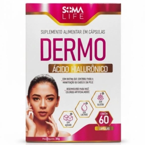 Suplemento Alimentar Dermo Ácido Hialurônico 150mg + Biotina SomaLife 60 cápsulas