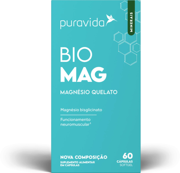 Suplemento Alimentar Puravida Bio Mag 60 cápsulas