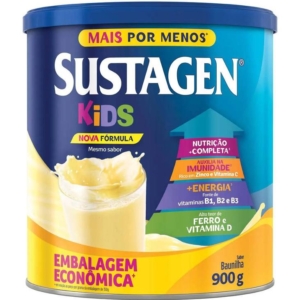 Suplemento Infantil Sustagen Kids a partir de 3 anos Baunilha 900g
