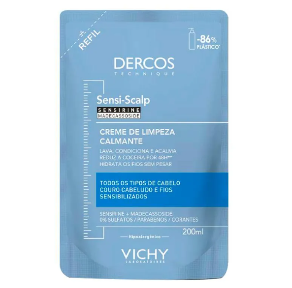 Creme de Limpeza Calmante Vichy Dercos Sensi Scalp Refil 200ml