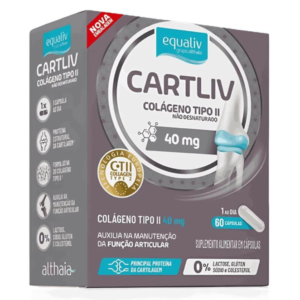 Colágeno Tipo II – Cartliv 40Mg Equaliv 60 Cápsulas