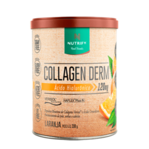Colágeno Collagen Derm Nutrify sabor Laranja 330g