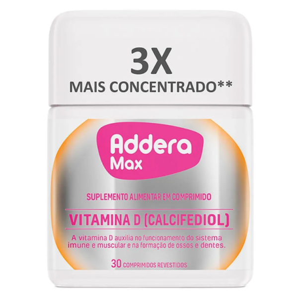 Suplemento Alimentar Vitamina D Addera Max 30 comprimidos