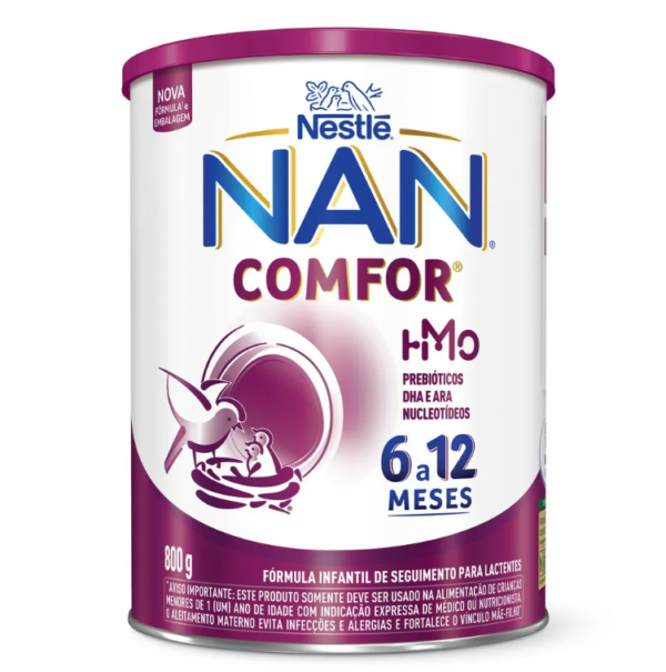 Fórmula Infantil NAN Comfor HMO de 6 a 12 meses 800g