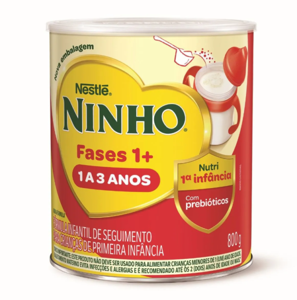 Fórmula Infantil Ninho Primeira Infância 1 a 3 Anos Nutri Fases 1+ 800g
