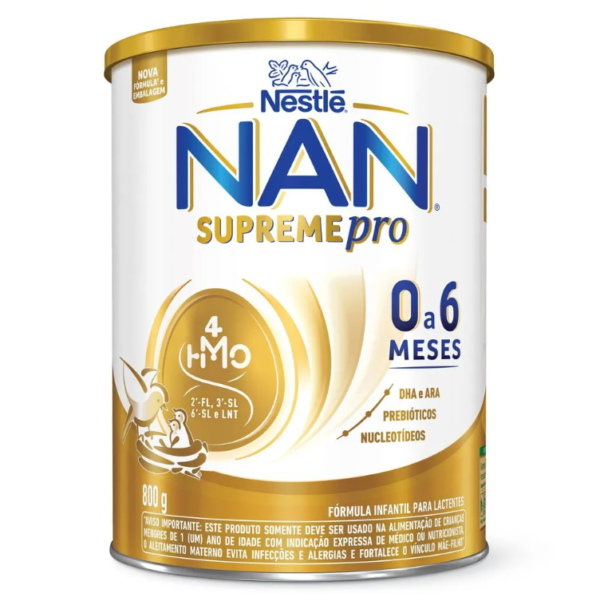 Fórmula Infantil NAN Supreme Pro de 0 a 6 meses 800g