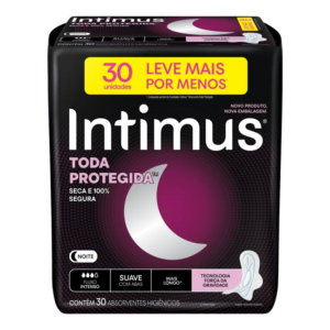 Absorvente Intimus Toda Protegida Suave Com Abas 30 Unidades