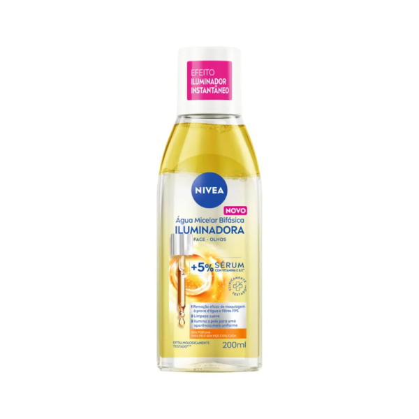 Água Micelar Bifásica Nivea Iluminadora 200ml