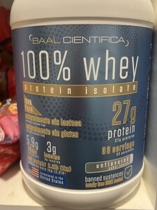 BAAL CIENTIFICA 100% whey protein isolate