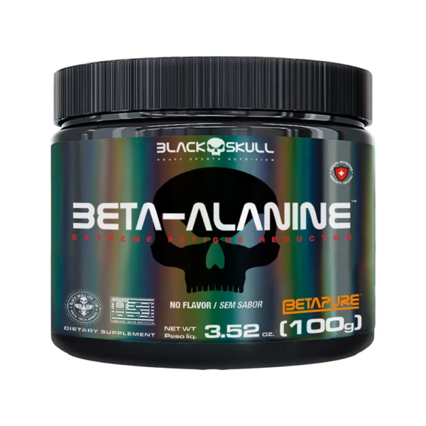 Black Skull Beta Alanina 100gr Sem Sabor