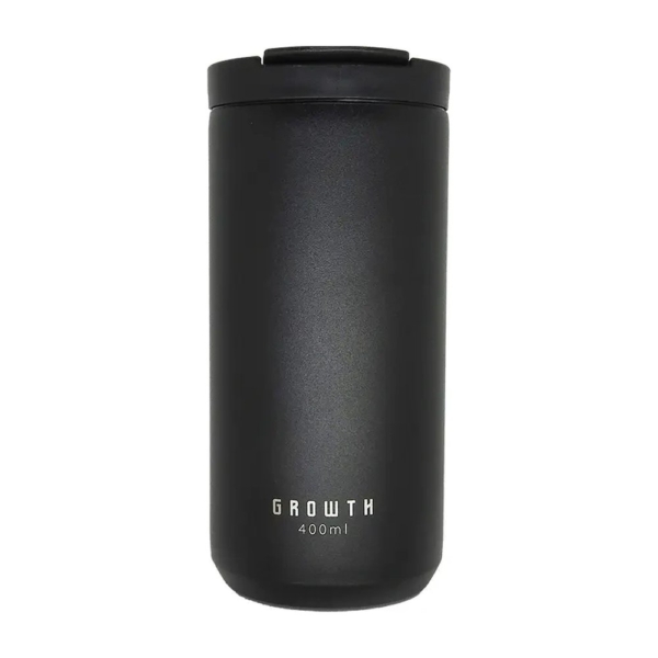 Copo Térmico Preto Growth Mall 400ml