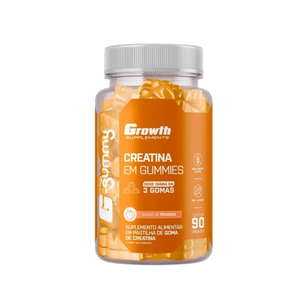 Growth Creatina G-Gummy 360g (Pêssego)