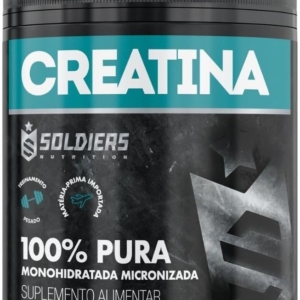 Creatina Monohidratada Pote 300g – 100% Pura Importada – Soldiers Nutrition