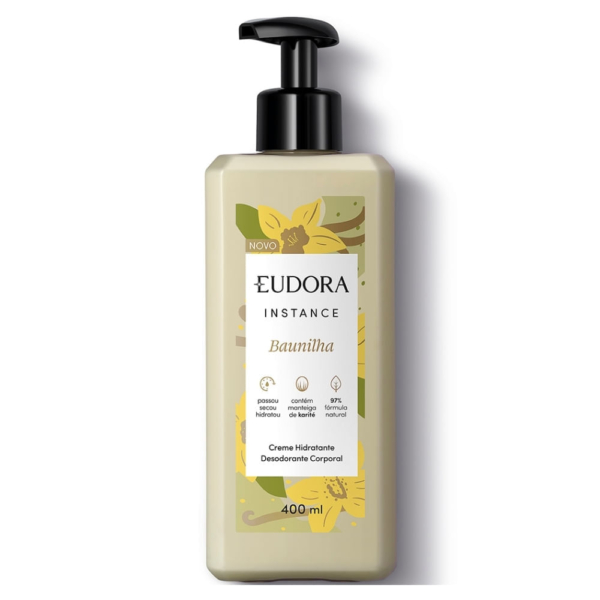 Creme Hidratante Corporal Eudora Instance Baunilha 400ml