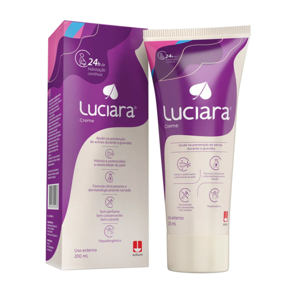 Creme Hidratante Luciara Prevenção De Estrias Na Gravidez 200ml