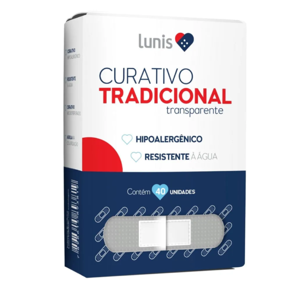 Curativo Transparente Lunis Com 40 Unidades
