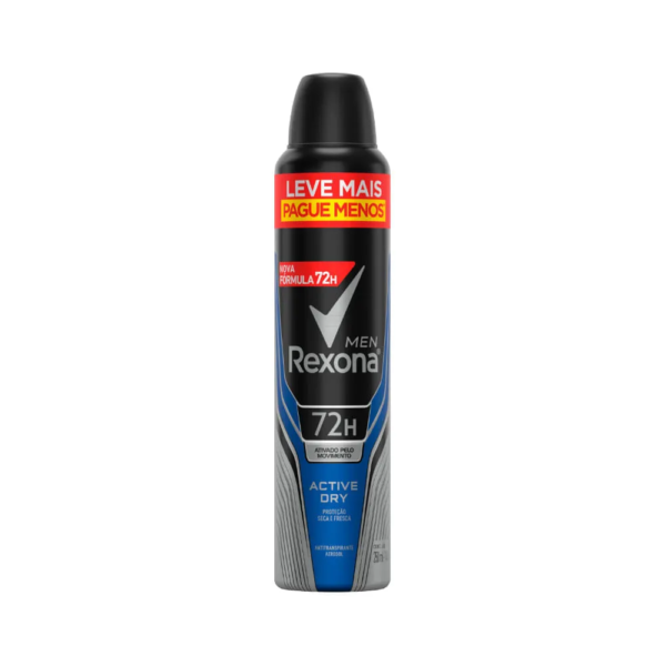 Desodorante Rexona Masculino 250ml Aerossol Active Dry
