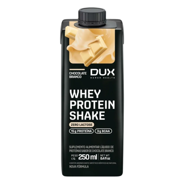 Dux Whey Protein Shake 15g Chocolate Branco 250ml