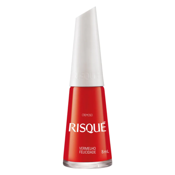 Esmalte Risque 8ml Cremoso Vermelho Felicidade
