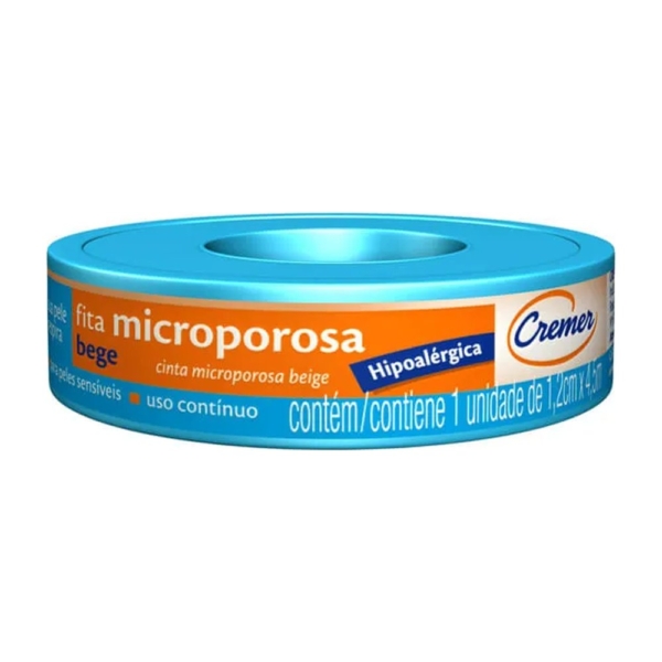 Fita Microporosa Cremer 1,2cmx4,5m Bege