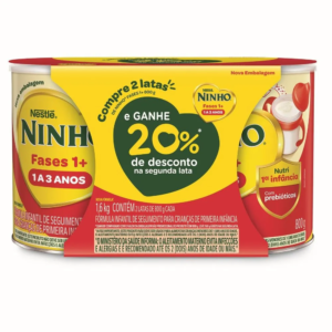 Fórmula Infantil Ninho Fases 1+ 1 A 3 Anos 800g