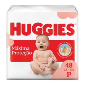 Fralda Huggies P Máxima Proteção 48 Unidades