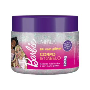 Gel Com Glitter Impala Barbie 120gr Corpo E Cabelo