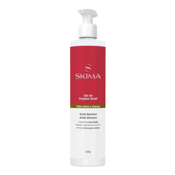 Gel De Limpeza Facial Skima Pele Mista A Oleosa 300g