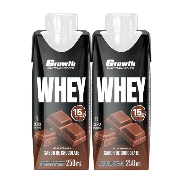 Kit 2x Bebida Láctea Chocolate - Growth Supplements