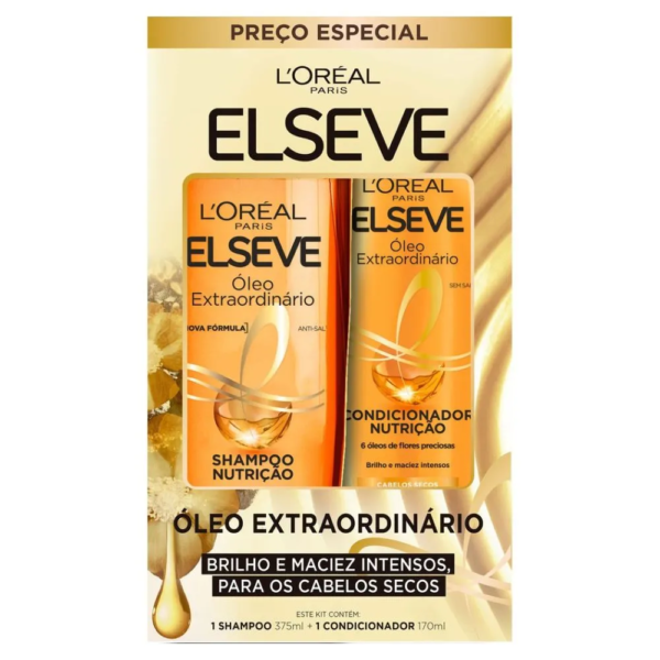 Kit Elseve Óleo Extraordinário Shampoo 375ml + Condicionador 170ml