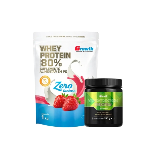 Kit Whey Protein Concentrado Zero + Creatina Monohidratada 250g