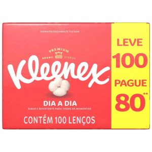 Lenco De Papel Kleenex Dia A Dia Leve 100 Pague 80 Unidades