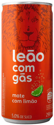 MATTE LEAO Chá Mate Com Gás Limão Leão Lata 290ml